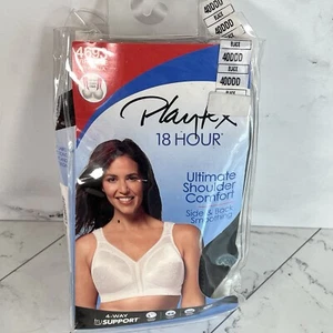 Playtex 18 Ora 40DDD Ultimate Spalla Comfort Reggiseno senza Ferretto 4693 Nero - Foto 1 di 3