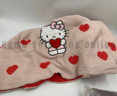 Pottery Barn Teen Hello Kitty® Heart Reversible Throw Blanket Pink 50 x 60" #R61 - Image 1 of 2