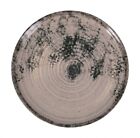 Dinner plates 26cm stoneware decorated Aspe Montecarlo GREY-pack 2-