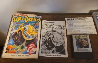 Up N’ Down Coleco ColecoVision COMPLETE CIB Sega Bally Midway VERY RARE And Adam - Image 1 of 4