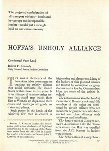 JIMMY HOFFA 1958 CRITIQUE by ROBERT KENNEDY * TEAMSTERS & LONGSHOREMEN’S UNIONS - Picture 1 of 1