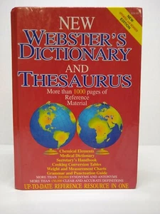 New Webster's Dictionary and Thesaurus Set Brand New HB and PB FREE SHIPPING - Picture 1 of 2
