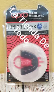 JR. SILVER MOUTH GUARD TEETH PROTECTOR YOUTH AGE10 BLACK FOR OPRO USERS READ - Picture 1 of 1