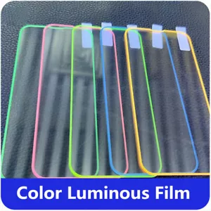 Luminous Protective Film For iPhone 15 Pro Max 12 Pro 11 7 8 SE Xs 14 XR 13 Pro - Foto 1 di 16