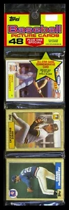 1987 Topps Baseball Rack Pack - MIKE SCHMIDT ALL-STAR ON TOP; MIKE FLANAGAN BACK - Picture 1 of 1