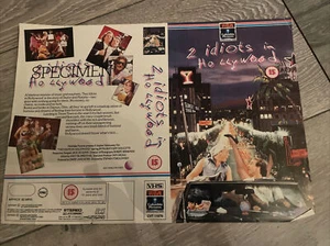 2 IDIOTS IN HOLLYWOOD - COLUMBIA PICTURES - VHS TAPE COVER - BIG BOX - Picture 1 of 1