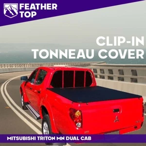 Feathertop Clip In Soft Tonneau Cover for Mitsubishi Triton MN Dual Cab Oct09-14 - Picture 1 of 10