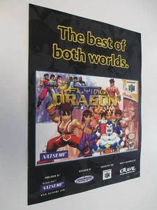 FLYING DRAGON Nintendo 64 1998 Flyer Ad Sheet Print Literature E3 Promo N64 - Picture 1 of 2