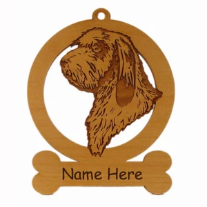 PBGV Head Ornament 083689 Personalized With Your Dogs Name - Picture 1 of 1