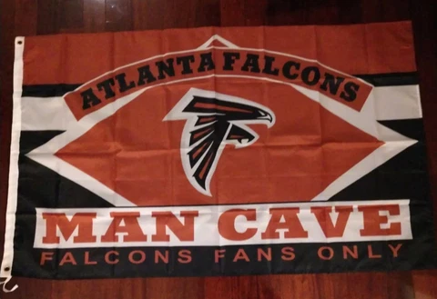 Atlanta Falcons Man Cave 3x5 Flag. US seller. Free shipping within the US Cover