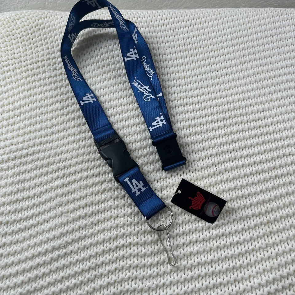 Los Angeles Dodgers Lanyards MLB Baseball Printed on Both Sides 25" Long Aminco - Image 1 of 4