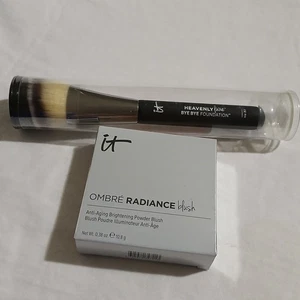 IT Cosmetics OMBRE RADIANCE blush LOVE and HEAVENLY LUXE brush #22 - Picture 1 of 9