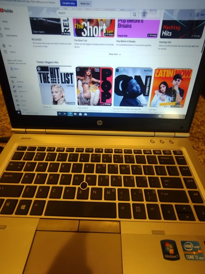 HP EliteBook 8470p i7 Windows 10 Pro Vintage Retro Classic Laptop PC - Image 1 of 4