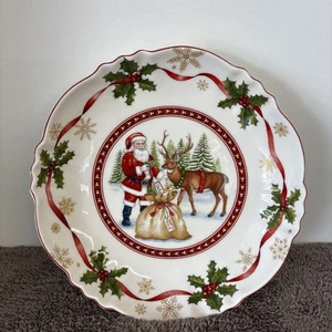 Villeroy & Boch 9,5" überbackene flache Weihnachten Servierschüssel - Bild 1 von 12