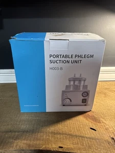 H003-B Portable Phlegm Suction Unit-new Open Box – Medical Suction Device - Picture 1 of 4