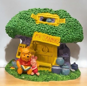 VINTAGE DISNEY WINNIE THE POOH Mr Sanders Tree House Resin Night Light Lamp 5.5" - Picture 1 of 20