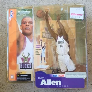 McFarlane Sportspicks Ray Allen Milwaukee Bucks NBA Series 2 Action Figure New - Picture 1 of 4