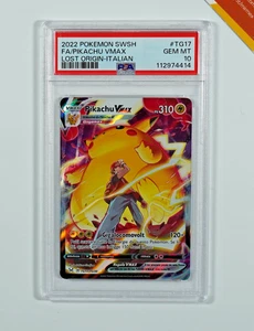 Pokemon PSA 10 Pikachu V #TG17 Origine Perduta 2022 Italiano - Picture 1 of 2