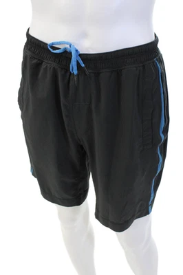 Pantalones Cortos Deportivos Lululemon Para Hombre Negros Cordón Mezcla Nylon Talla S Foto 1 de 4