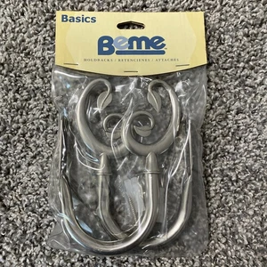 Par de Cortinas Cortinas Hiedra NUEVO Acero Cepillado Tono Plata Beme - Imagen 1 de 5