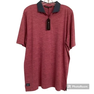 TravisMathew Herren XL roséweinfarbenes Interesse Poloshirt neu mit Etikett (UVP $ 99,95) - Bild 1 von 14