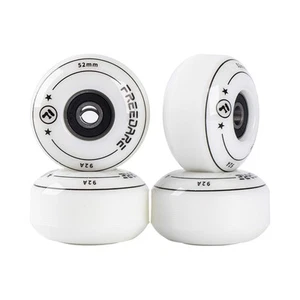 Ruedas de Skateboard 52mm y Rodamientos, Espaciadores Instalados Ruedas 90A (Blanco,Pack... - Imagen 1 de 6