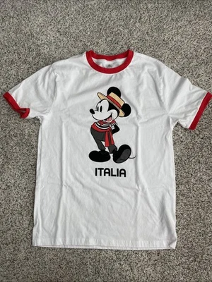 2025 Disney Epcot World Showcase Italy Mickey Mouse T-shirt  Adult Small - Image 1 of 4