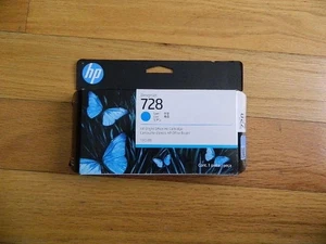 NEW Genuine HP 728 130ml Cyan Ink Cartridge DesignJet T730 MFP F9J67A EXPIRED - Picture 1 of 1
