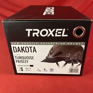 Troxel Dakota Reithelm - Farbe Türkis Paisley - Größe S - Neu! - Bild 1 von 7