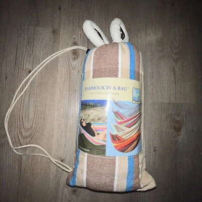 Hammock 40” Wide in a Bag Holds 220 Lbs Steel Reinforced Loops New in carry bag - Image 1 of 4