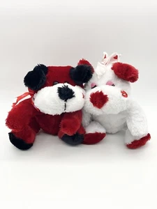 DanDee Collector's Choice Plush 7” Puppy Dogs White & Red Girl Boy Kisses - Picture 1 of 8