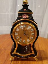 Palais Royal Swiss Hand Painted & Artist Signed Mechanical Clock 8day, NO CHIME 