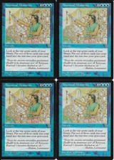 MTG: ANCESTRAL MEMORIES Mirage Edition RARE; played, Excellent condition x4