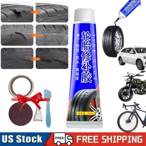 Tire Patch Plug Sidewall Repair Glue For Side Bonding Or Tire Leakage 50ml USA - Picture 1 of 12