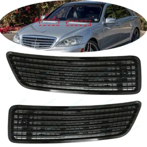 L&R Primed Hood Grille Cover For 2007-2013 Mercedes Benz S W221 CL W216 R Class - Picture 1 of 9