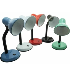 LAMPADA SCRIVANIA DA TAVOLO SNODABILE ORIENTABILE STUDIO E27 UFFICIO ESTETISTA - Foto 1 di 3