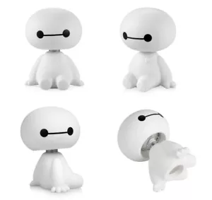 Cartoon Baymax Roboter Schütteln Kopf Figur Auto Ornamente Auto Dekorationen Spielzeug - Bild 1 von 10