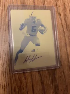 Hendon Hooker 1/1 production plate Autograph RC π₯π₯π₯ - Picture 1 of 6