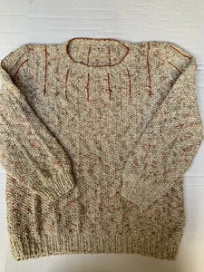 Size M ladies hand knitted sweater. Made By Master Knitter Made Of Cotton Blend - Picture 1 of 6