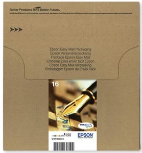 Epson 16 cartucce di inchiostro originali originali WorkForce 2530WF/2540WF 4 multicolore - Foto 1 di 4