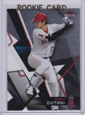 SHOHEI OHTANI ROOKIE CARD 2018 Topps Finest Los Angeles Dodgers BASEBALL MLB RC! - Image 1 of 2