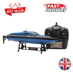 Fast RC Jet Boat – Remote Control Speed Boat Toy for Kids Adults Outdoor Use - Picture 1 of 24
