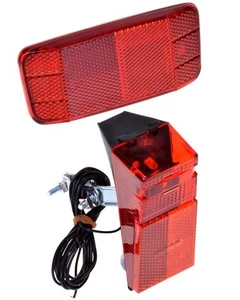 Fahrrad LED Dynamo Rücklicht + Reflektor Licht Hinten Strebe StVZO Beleuchtung - Bild 1 von 7