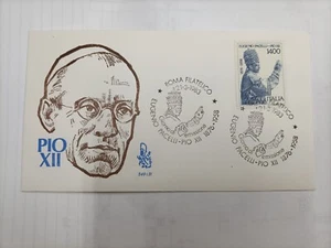 FRANCOBOLLO BUSTA PRIMO GIORNO EMISSIONE EUGENIO PACELLI PIO XII 21 3 1983  ROMA - Picture 1 of 1