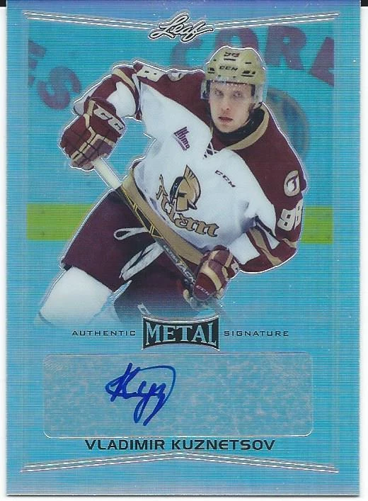2015-16 ITG Leaf Metal VLADIMIR KUZNETSOV #BA-VK1 Autograph Acadie Bathurst - Image 1 of 2