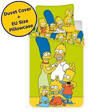 Simpsons Vert Simple Literie Set Enfants Housse Couette Réversible Europe Taille