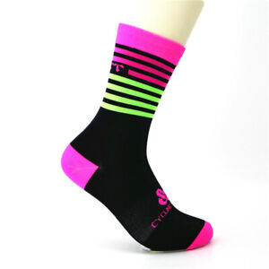 Women Pro Race cycling socks 6" tall. Bike Socks.  FAST free SHIPPING from FL