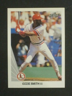 1990 LEAF OZZIE SMITH ST. LOUIS CARDINALS CARD #142!!!!!!!  - Image 1 of 2