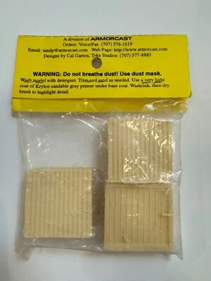 Armorcast TERRAFORM BATTLEFIELD SCENERY #326 VERT METAL CRATES NIP Resin terrain - Image 1 of 3