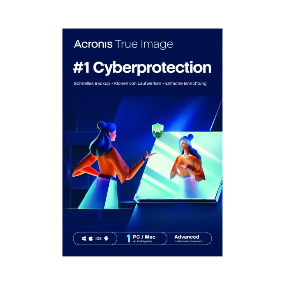 Acronis True Image Advanced (1 Gerät -1 Jahr) 50 GB ESD Code per Mail NEU - Bild 1 von 1